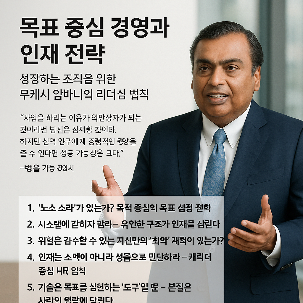 You are currently viewing 무케시 암바니에게 배우는 성장 리더십