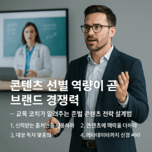 브랜드 신뢰 쌓는 콘텐츠 전략