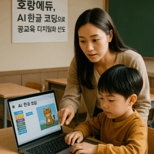 호랑에듀, AI 한글 코딩으로 공교육 디지털화 선도