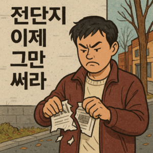 전단지 이제 그만 써라