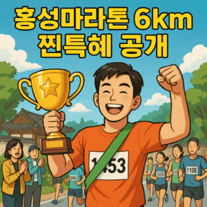 홍성마라톤 6km 찐특혜 공개