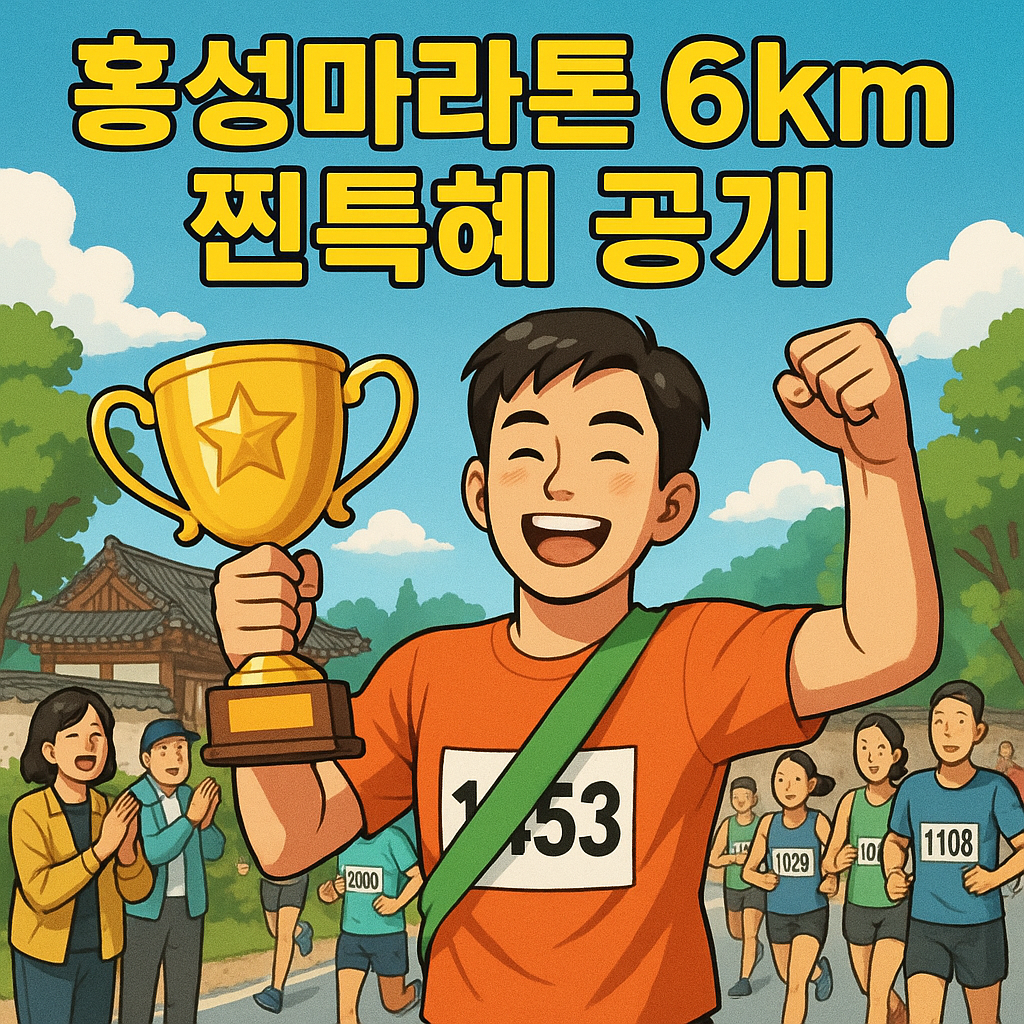 You are currently viewing 홍성마라톤 6km 찐특혜 공개