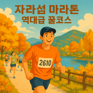 자라섬 마라톤 역대급 꿀코스