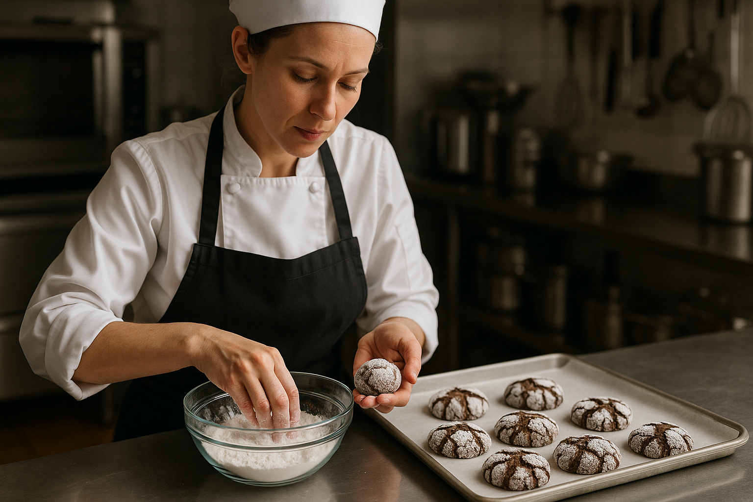 Read more about the article 4가지 재료로 만드는 마법의 초콜릿 크링클 쿠키 레시피