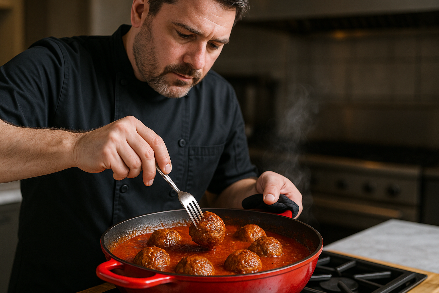 Read more about the article 30분 만에 완성하는 미트볼 소스의 비밀 맛과 육즙을 지키는 조리법