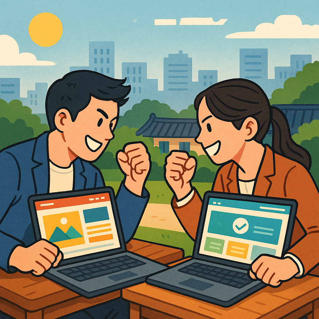 웹사이트 첫인상 승부!